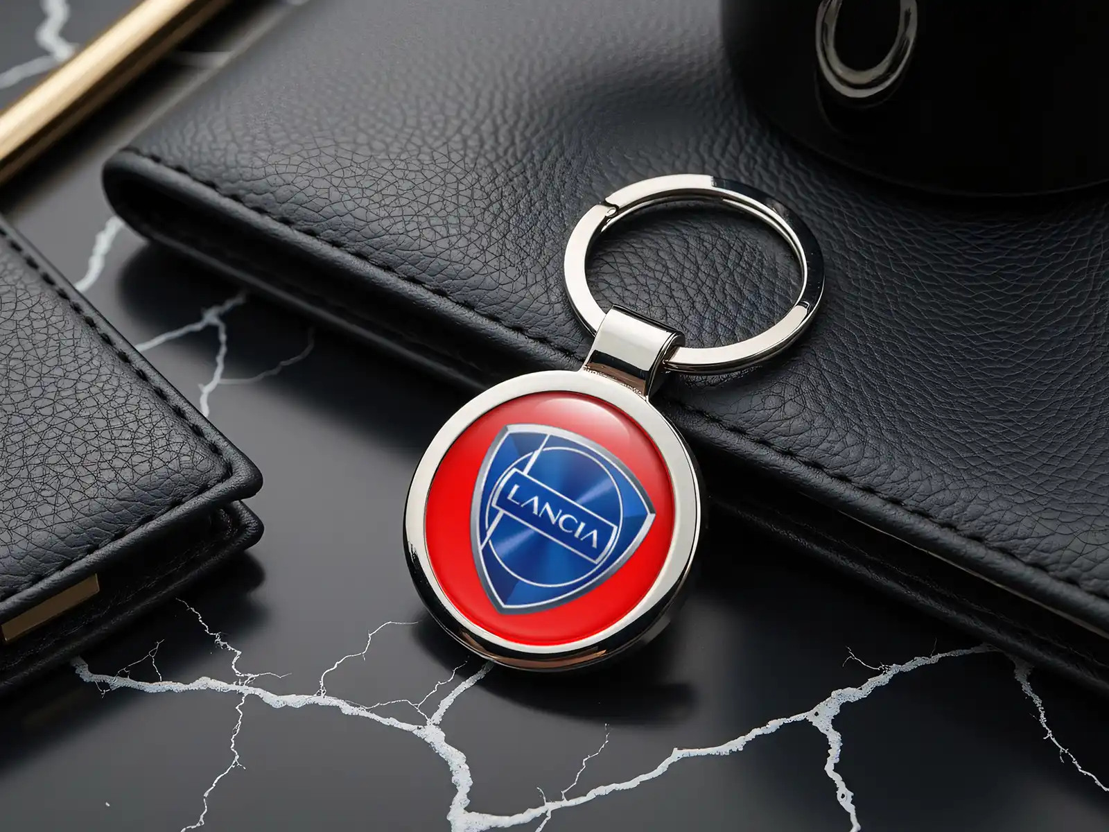 Lancia Portachiavi Carini Lega Lucida Stile Elegante
